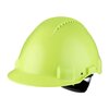 Hard Hat, Uvicator, Ratchet, Ventilated, Plastic Sweatband, Hi-Viz, G3000NUV-GB, 20 ea/Case